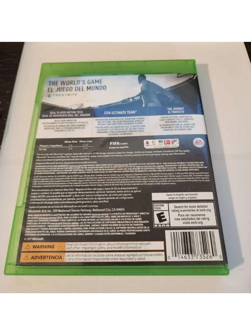 Xbox One 3 games bundle Trials Fusion FIFA 18 NHL 17 soccer hockey videogames